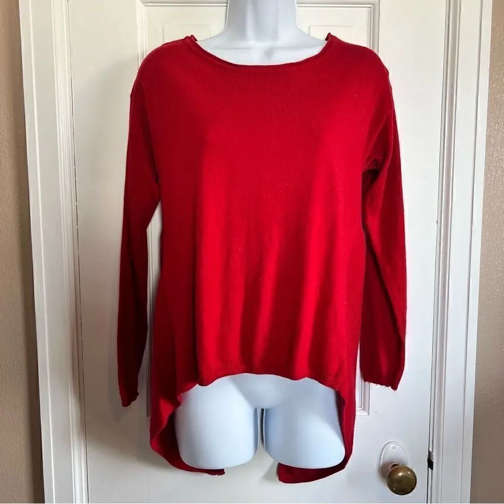 Red Soho New York & Co. JEANS long sleep zipper back top